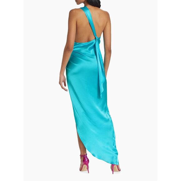 Amanda Uprichard Jaida Silk One-Shoulder Dress Size XS $339 - Picture 4 of 13